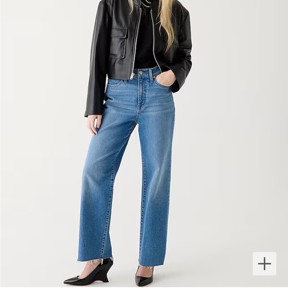 J. Crew Blue Wide Leg Jeans